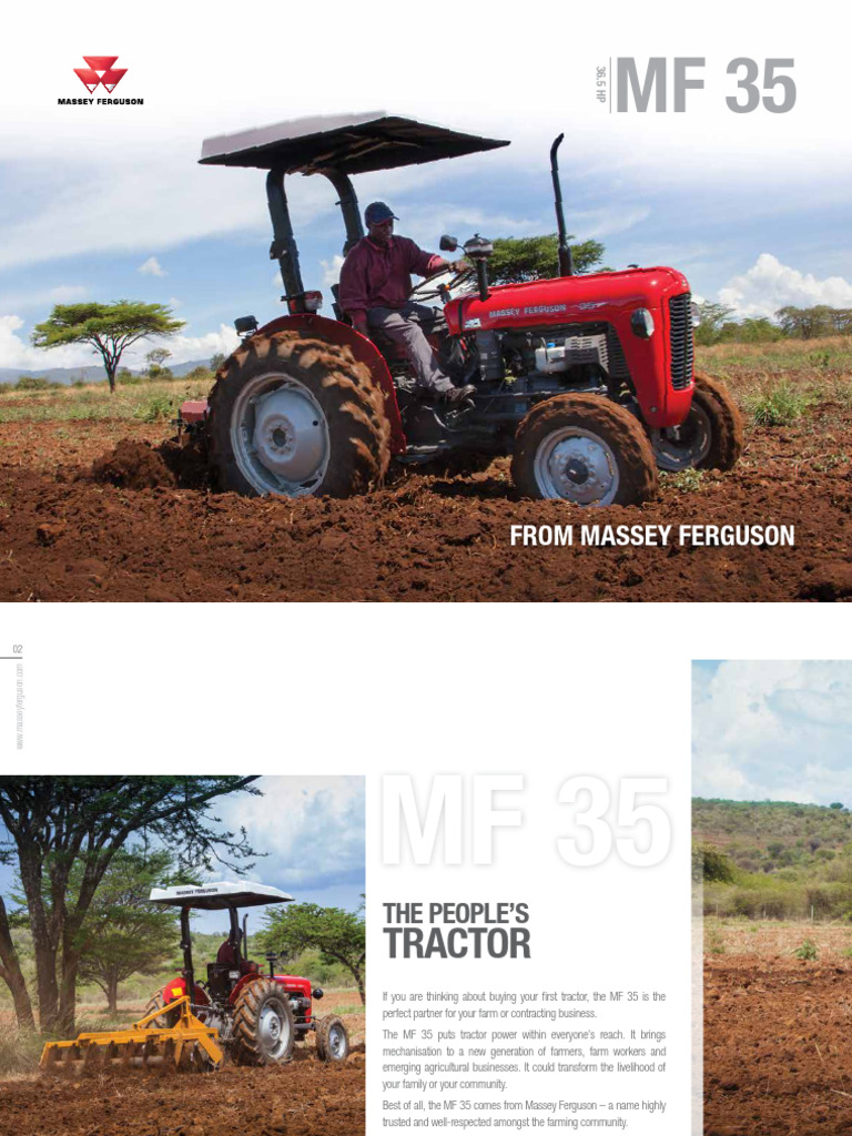 MF35 Brochure EN | PDF | Tractor | Engines