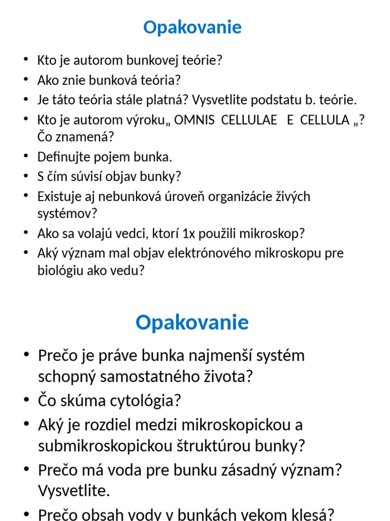 Bunka 3 (Teoretická Prezentácia) SŠ/ Gymnázium | PDF