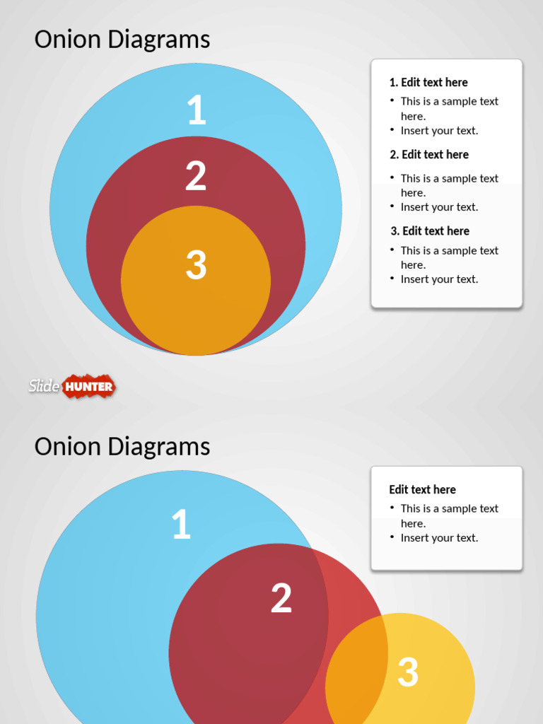Onion Diagrams: Editable Templates | PDF