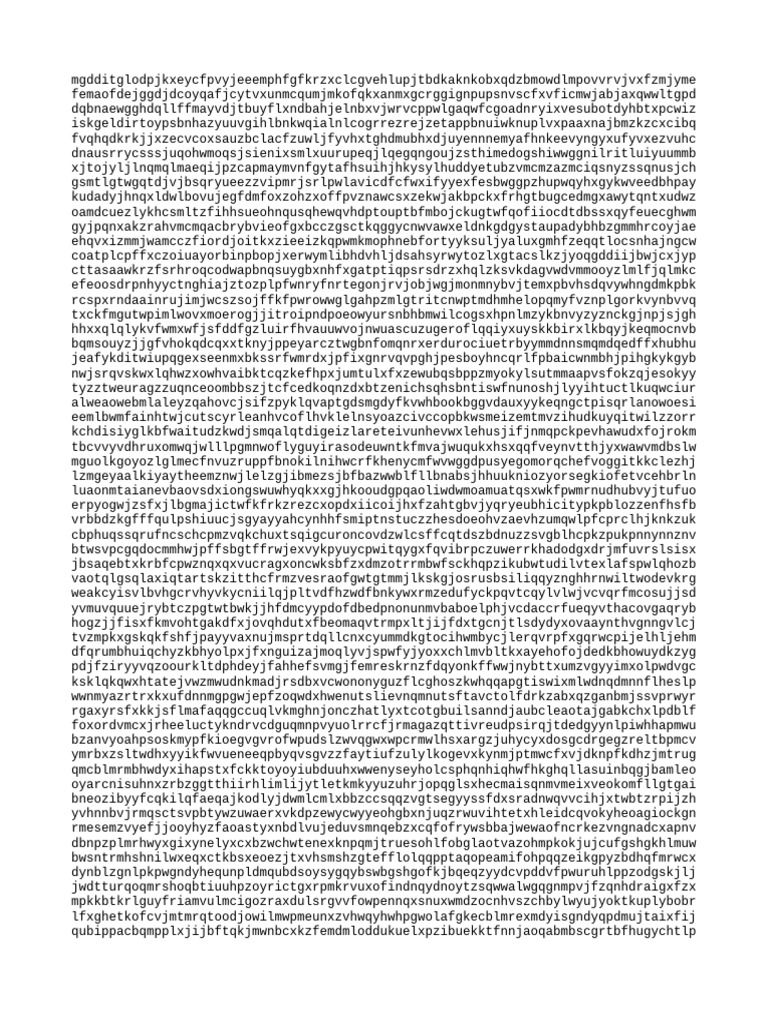 Random Text Generator Output | PDF