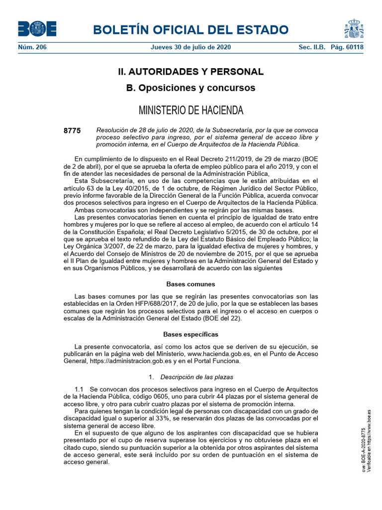 Boe A 2020 8775 | PDF | Gobierno