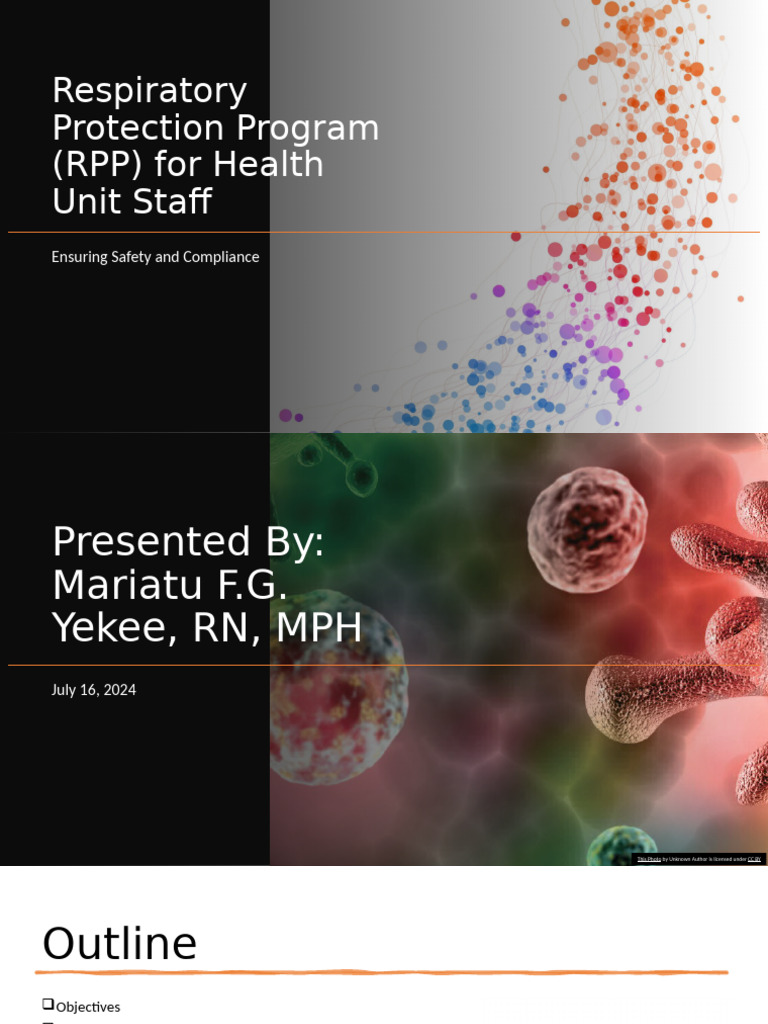 Respiratory Protection Program (RPP) For Health July 16, 2024 | PDF ...
