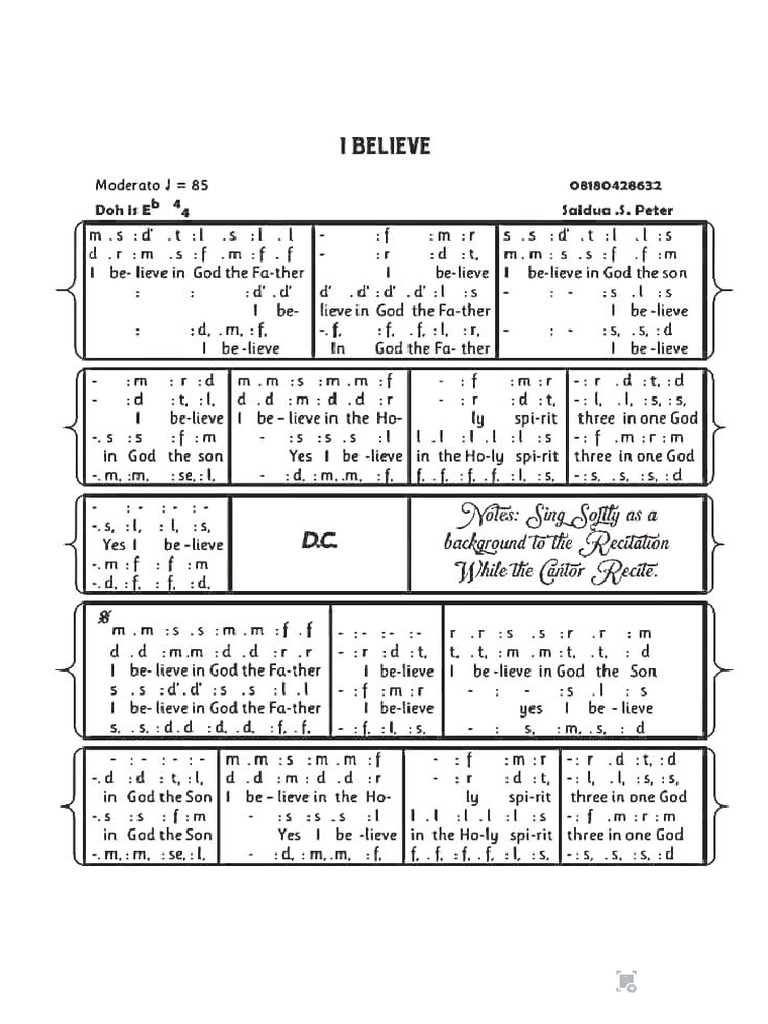I Believe | PDF