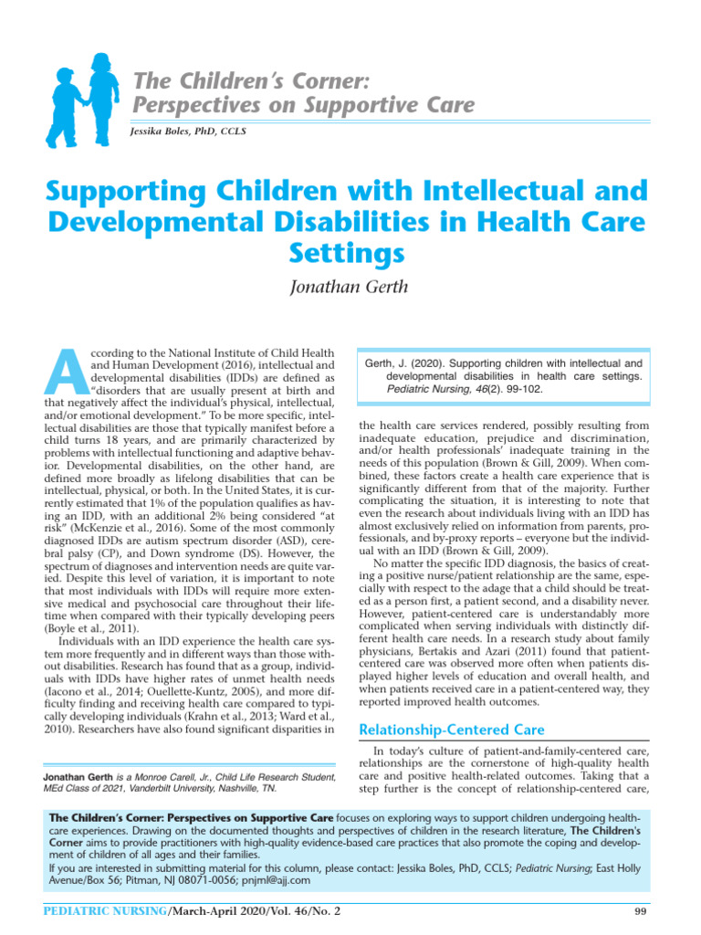 Supporting Children with IDDs in Healthcare | PDF | Autism Spectrum ...