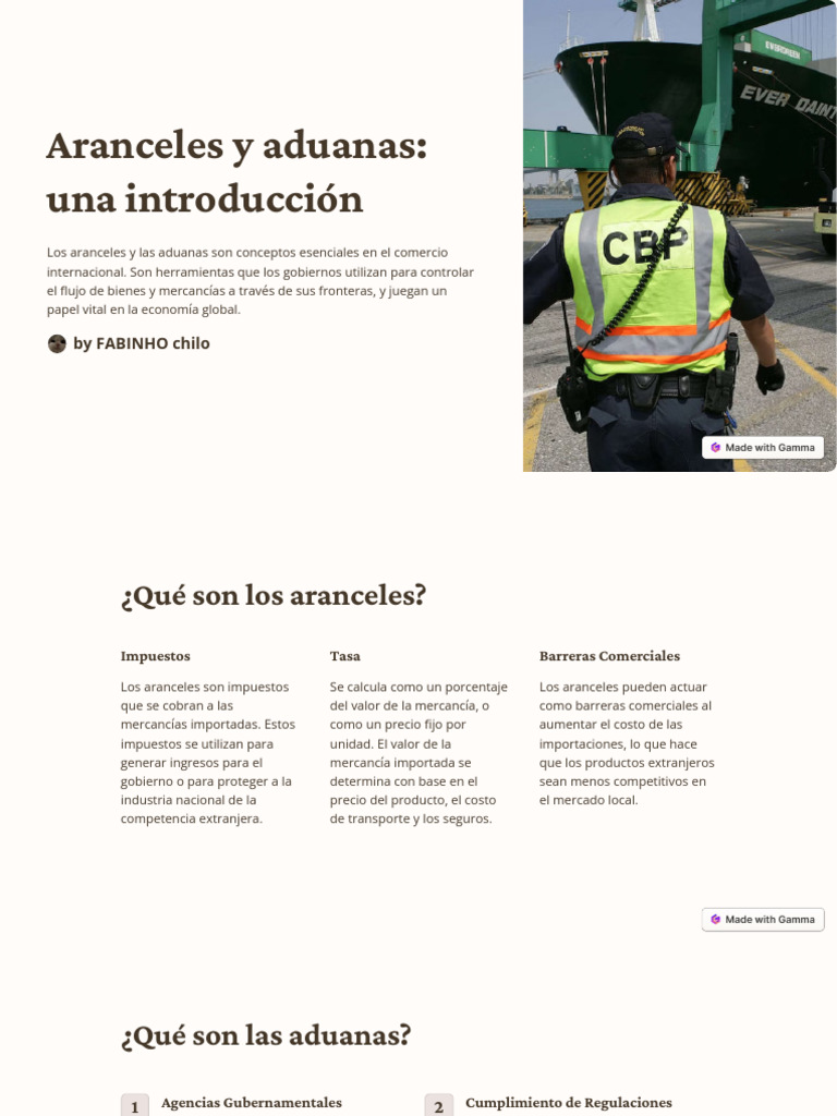 Aranceles y Aduanas en Comercio Internacional | PDF | aduana | Arancel