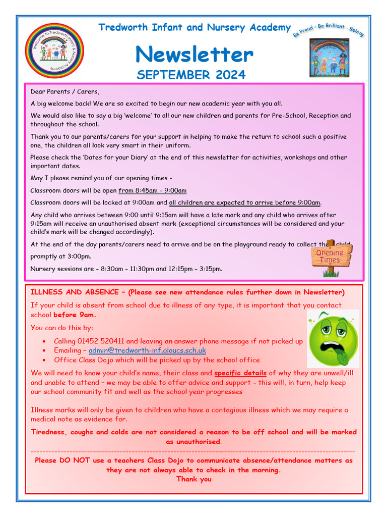 Tredworth Academy September Newsletter | PDF
