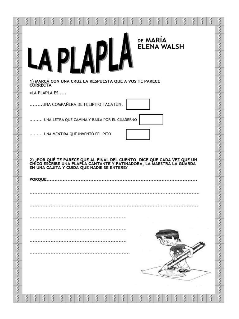 La Plapla (Actividad) | PDF