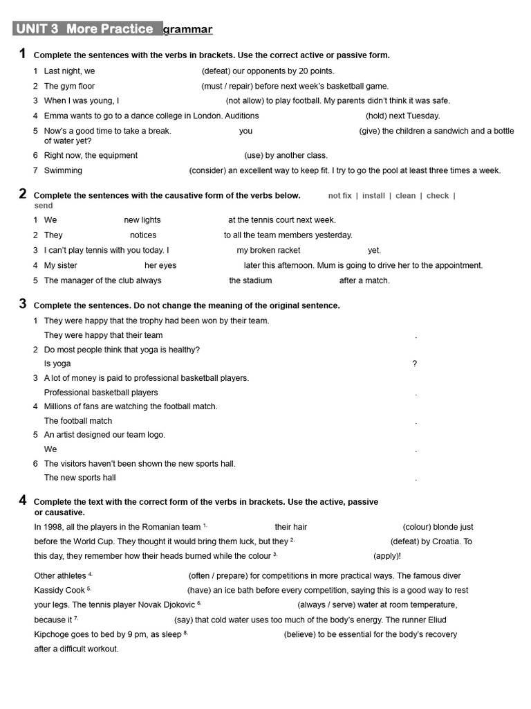 Unit 3 More Practice Grammar Pdf