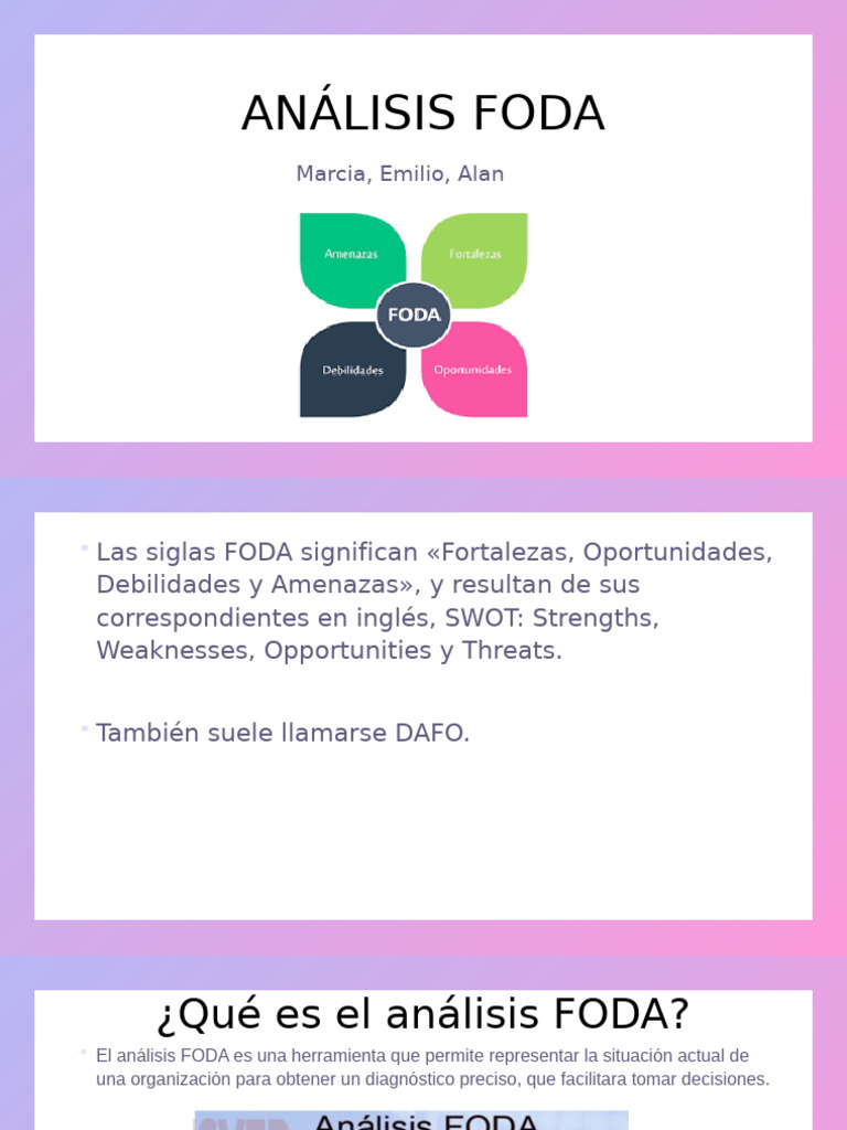 Análisis FODA: Fortalezas y Debilidades | PDF | Análisis FODA | Business