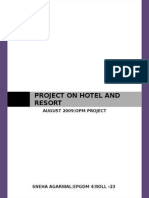 Project on Resort Cum Hotel