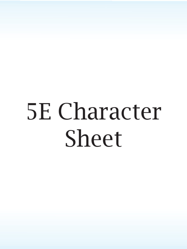 5e blank character sheet pdf adventure games role playing games