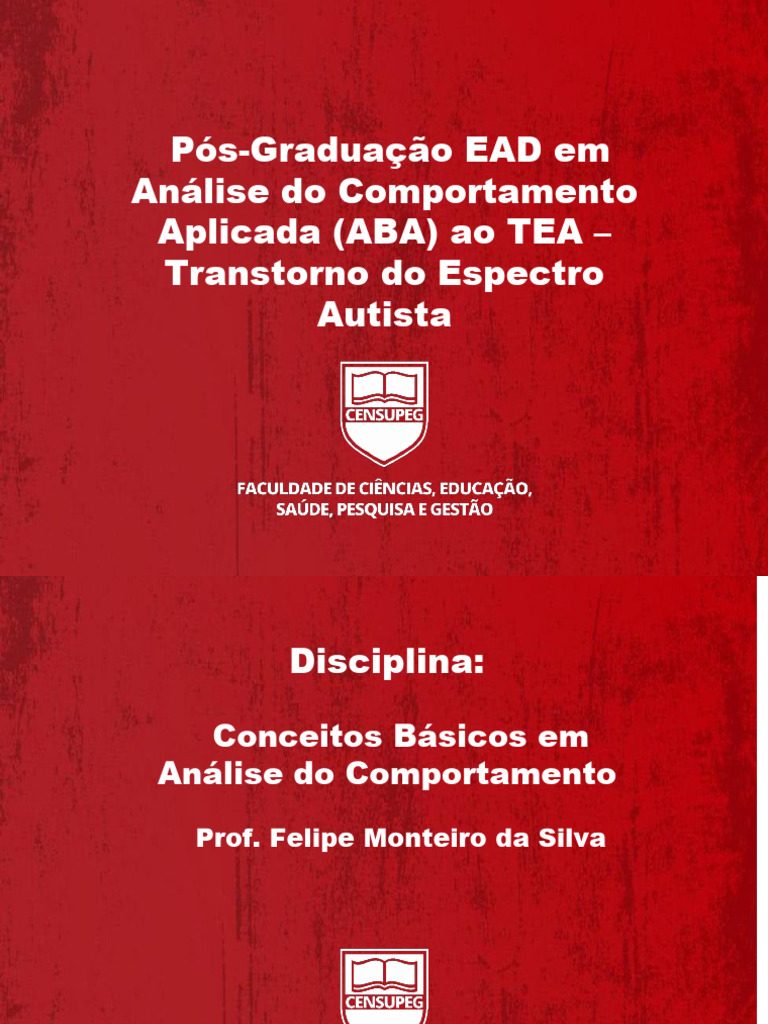 Análise do Comportamento no TEA EAD | PDF | Comportamento | Behaviorismo