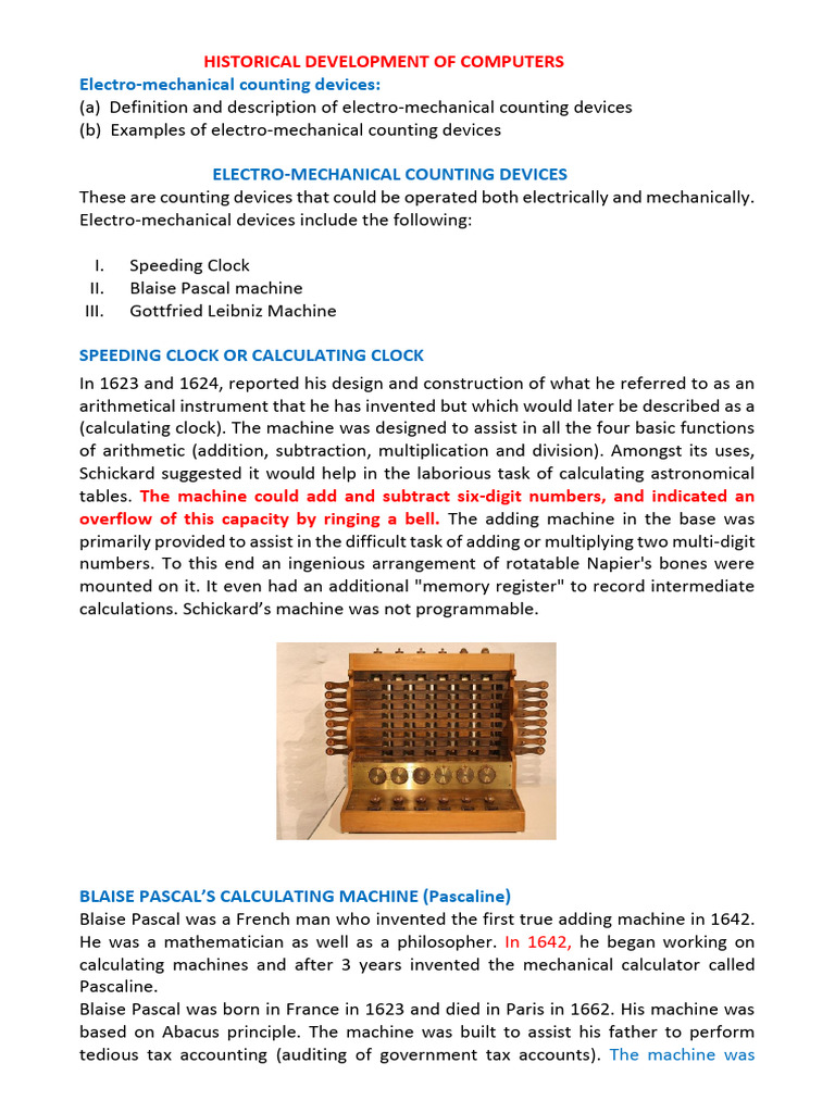 Historical Development of Computer | PDF | Computer Science | Computing