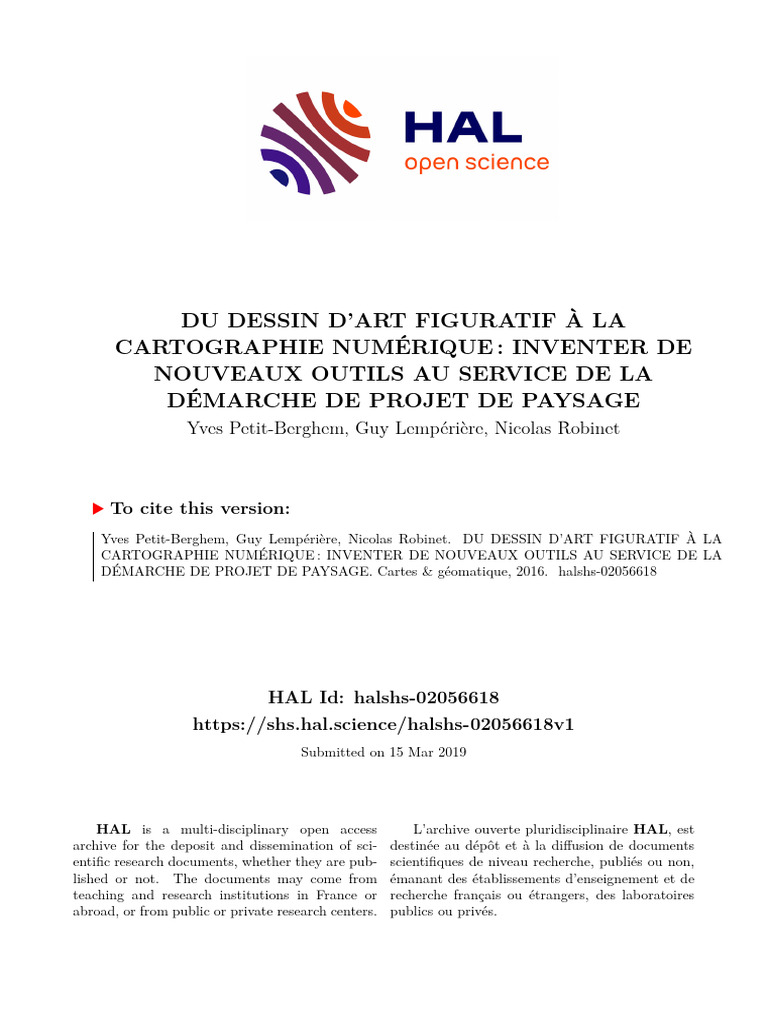 Outils numériques en projet de paysage | PDF | Paysage | Géographie