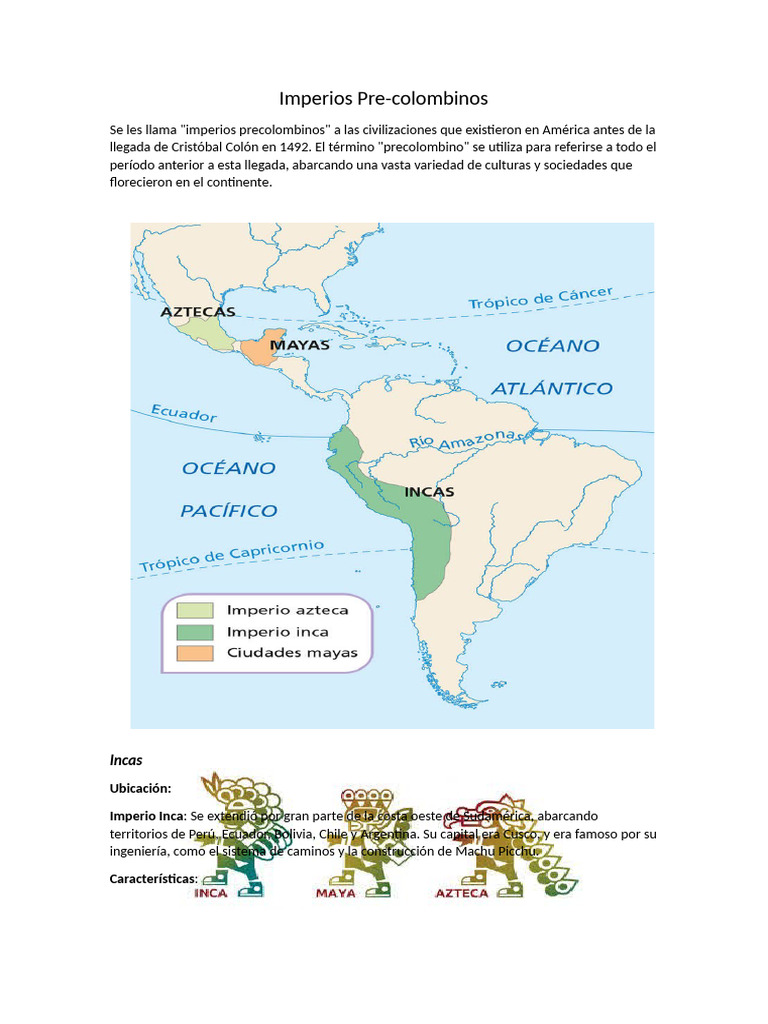 Imperios Pre Colombinos | PDF | Civilización maya | Imperio Inca