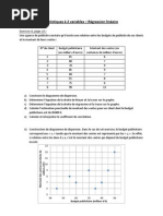 Statistiques À 2 Variables - Correctifs Exercices 4-5-6