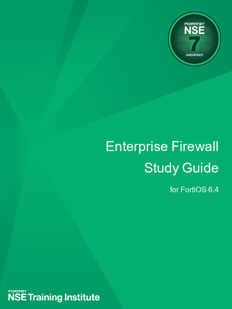 Fortinet Enterprise Firewall Overview | PDF | Computer Network | Security