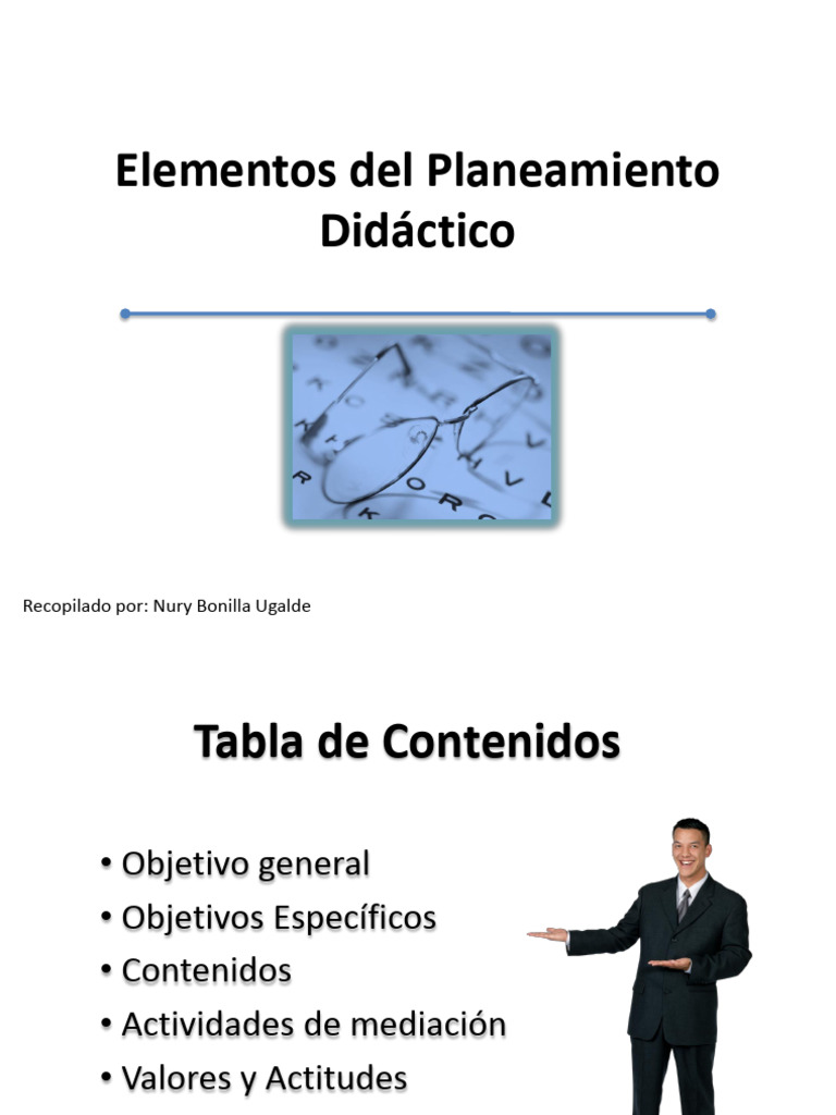 Elementos del Planeamiento Didáctico | PDF | Evaluación | Aprendizaje