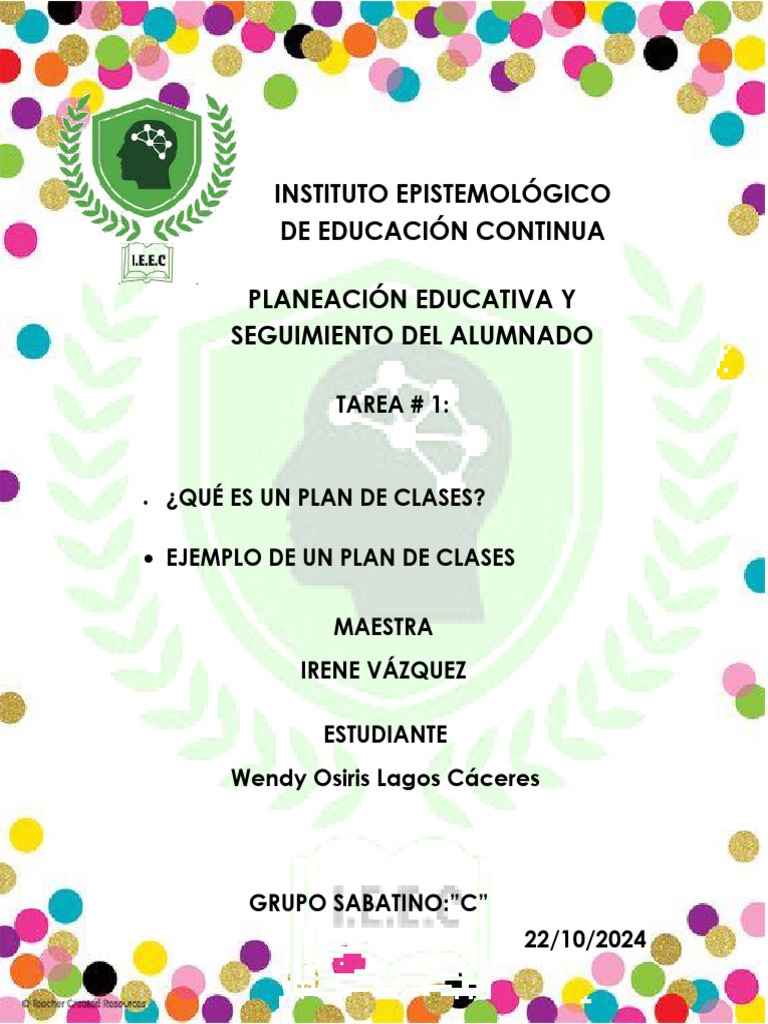 Guía para Crear un Plan de Clases | PDF | Crecimiento personal y ...