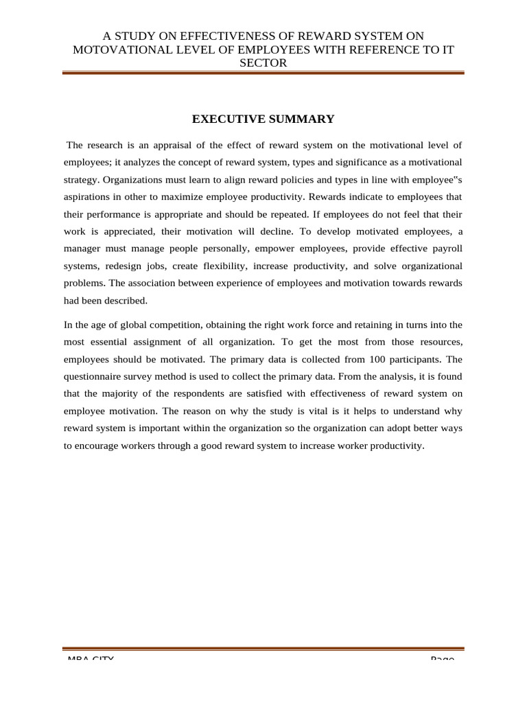 Reward System | PDF | Motivation | Motivational