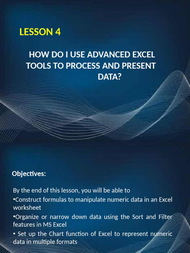 Advanced Excel Tools for Data Processing | PDF | Microsoft Excel ...