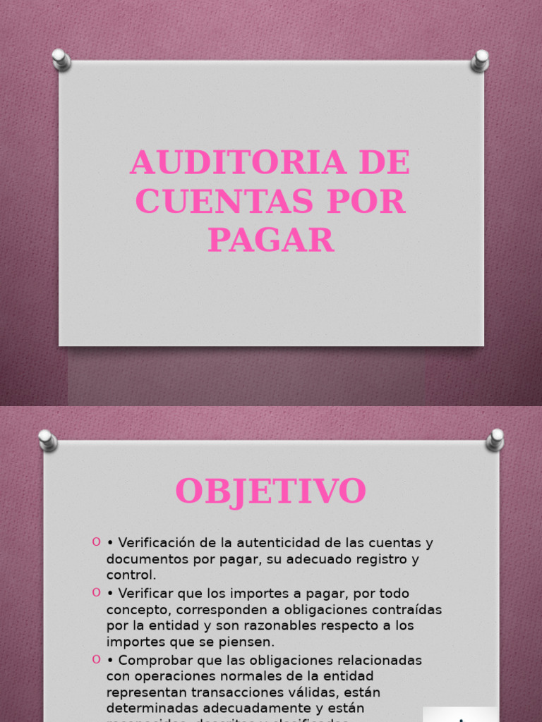Auditoría de Cuentas por Pagar | PDF | Auditoría | Contabilidad