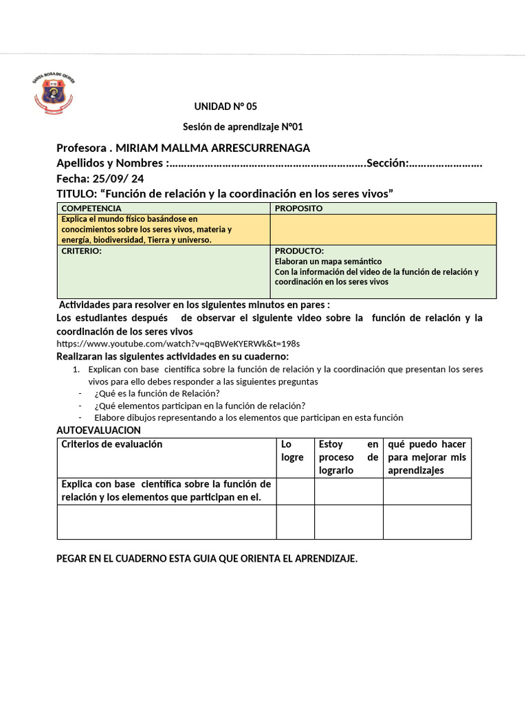 Guia 1 2do Unidad 5 | PDF | Crecimiento personal y profesional ...