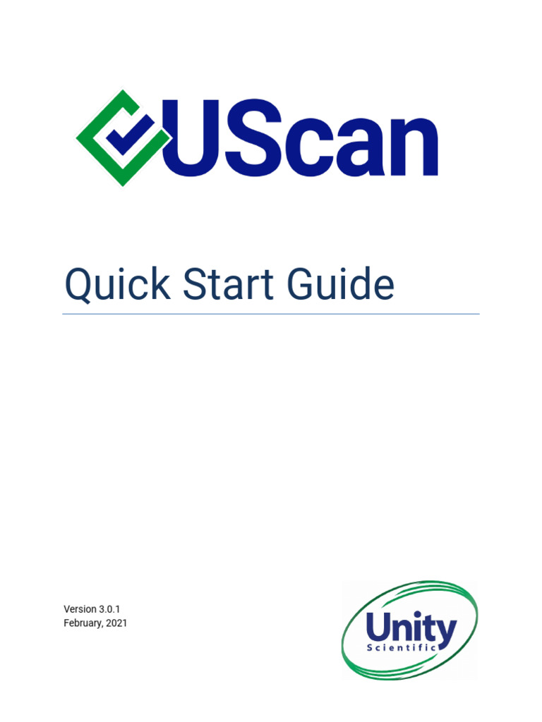 UScan Quick Start Guide Overview | PDF | User Interface | Graphical ...