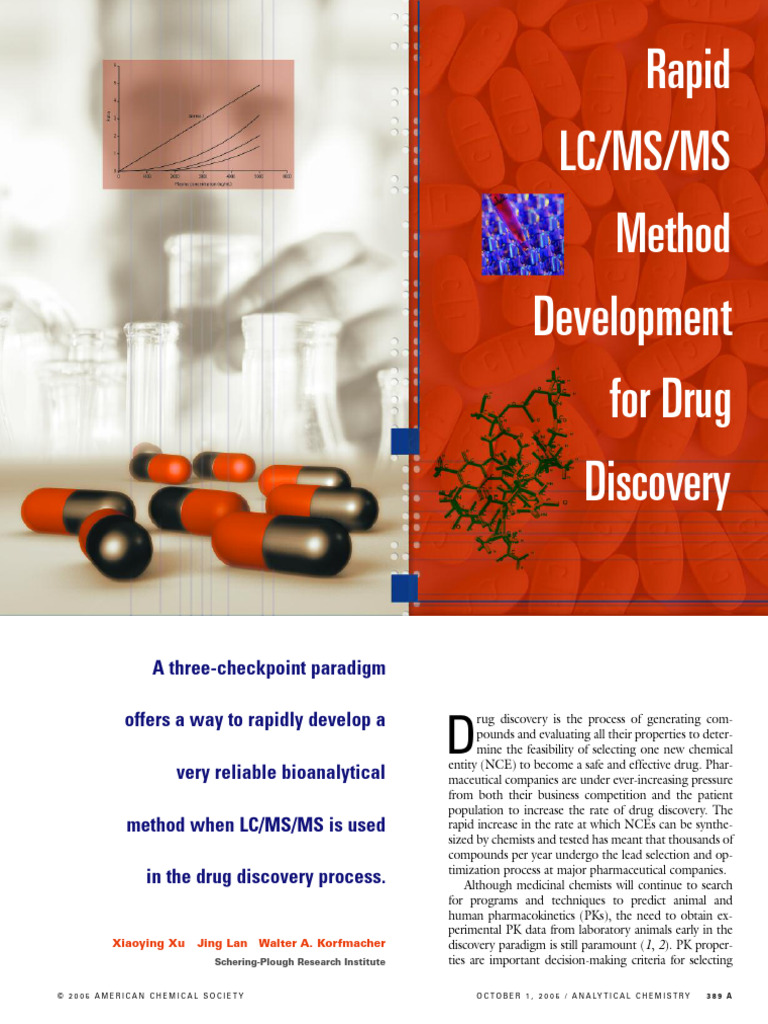 Xu Et Al 2005 Rapid LC Ms Ms Method Development For Drug Discovery ...