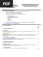 Postgraduate Application Form: Queen Mary Pakistan Capacity Building Scholarship Scheme 2011 Entry