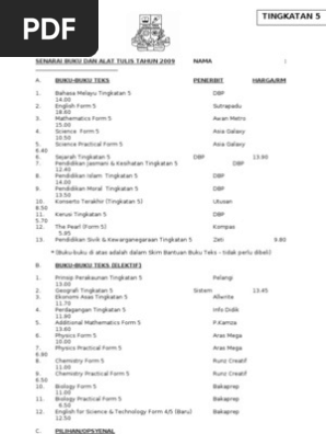 Buku Teks Form 5 Pdf