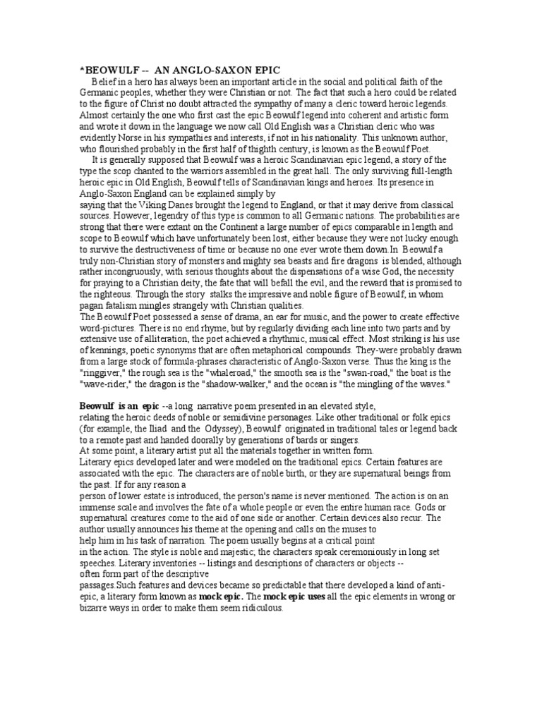 Beowulf religion quotes picture