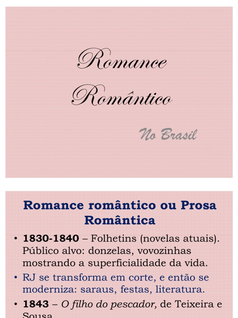 Romance Romântico, o que é?