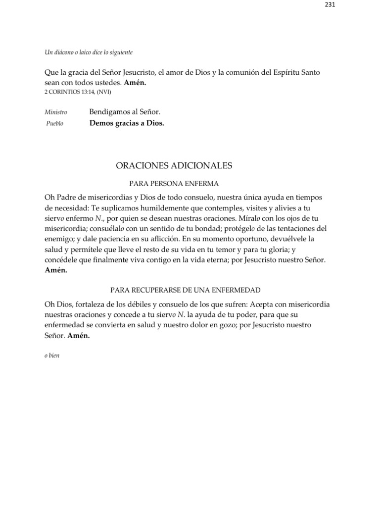 Oraciones para Enfermos y Sanación | PDF | Dios el padre | Oración