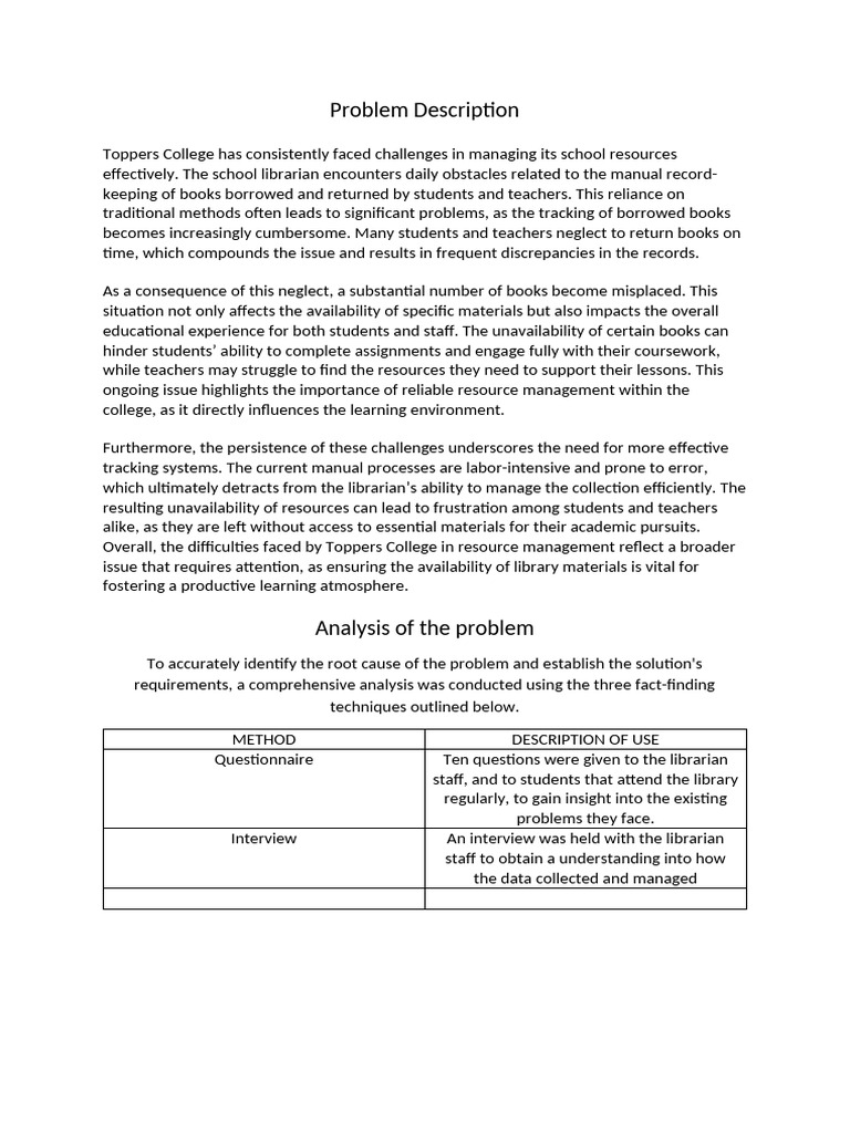 Improving Library Resource Management | PDF | Librarian | Libraries