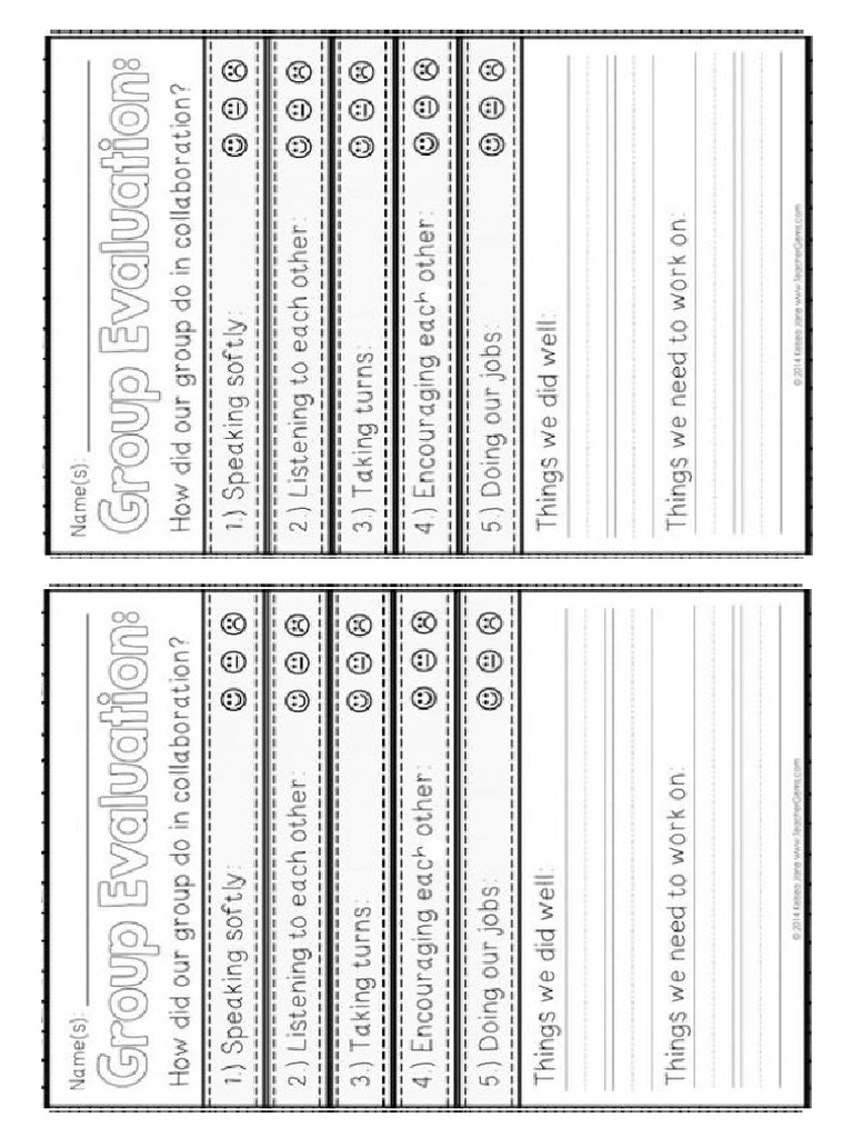 Group Evaluation | PDF