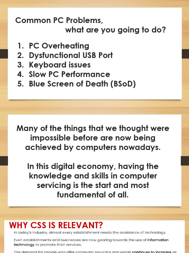 Week1 - Basic Concepts in Computer System Servicing | PDF