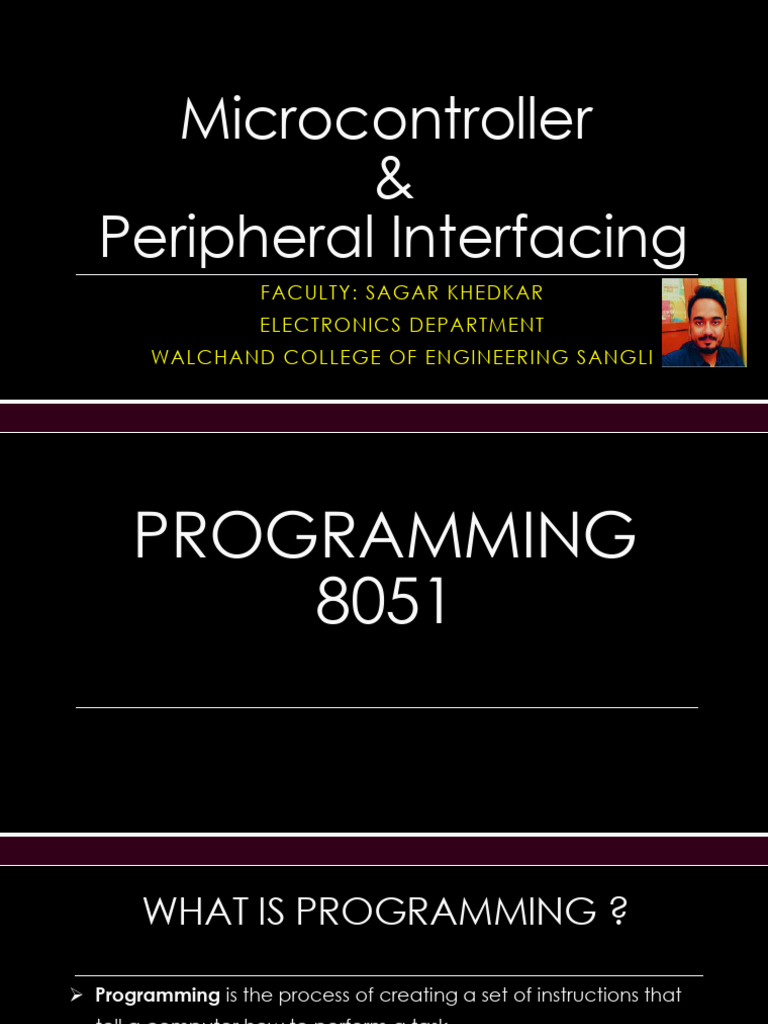 Uc 8051 - Programming 8051 - SRK | PDF | Assembly Language | Computer ...