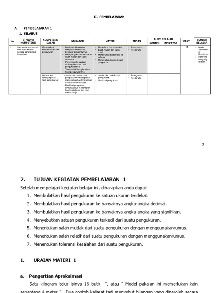 3 Modul Bahan Ajar Pjj Aproksimasi Kesalahan Pembelajaran