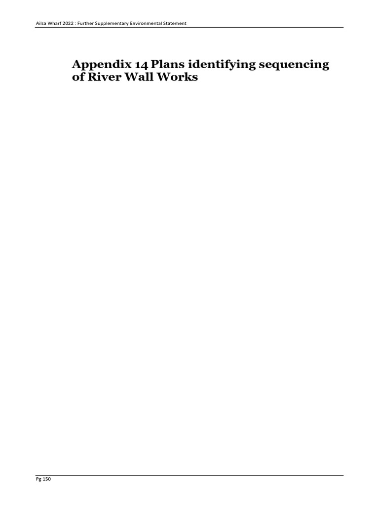 Environmental Statement Further Environmental Information - Appendix 14 ...