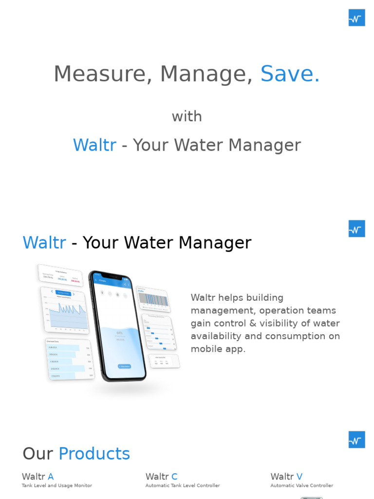 Optimize Water Management with Waltr | PDF