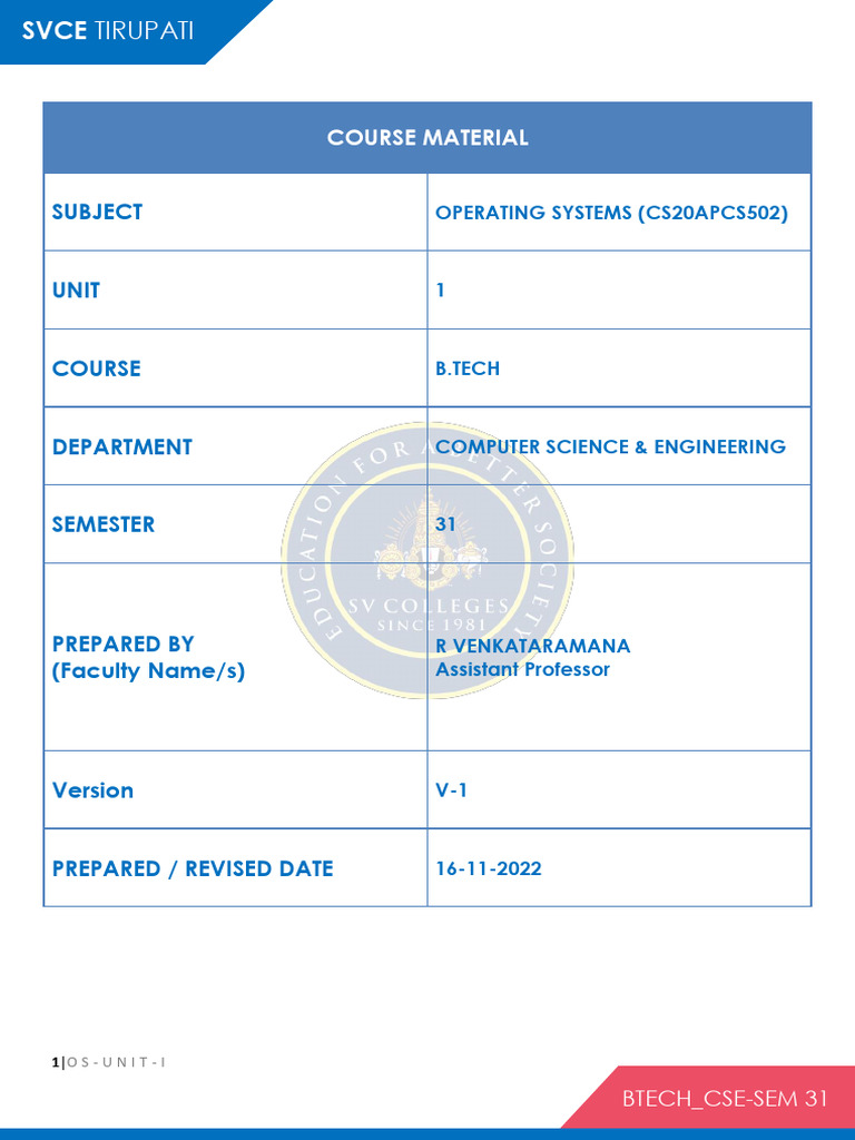 Operating Systems Overview and Functions | PDF | Graphical User ...