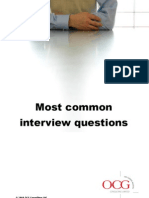 Most Common Interview Questions