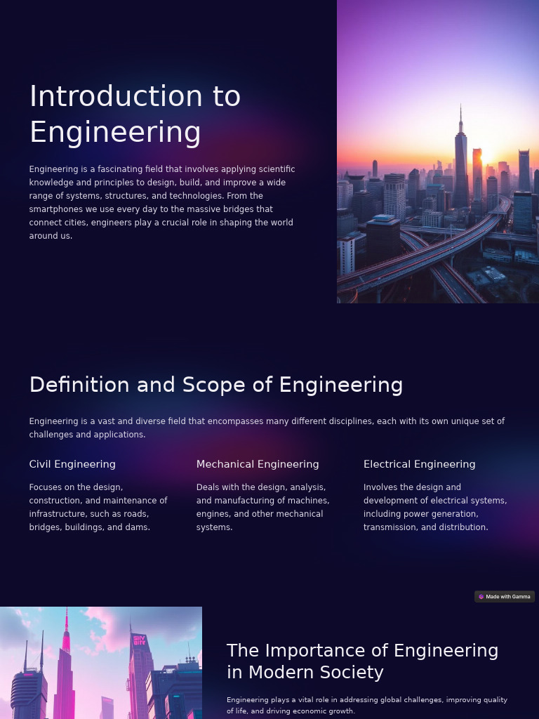 Introduction To Engineering | PDF | Engineering | Engineer