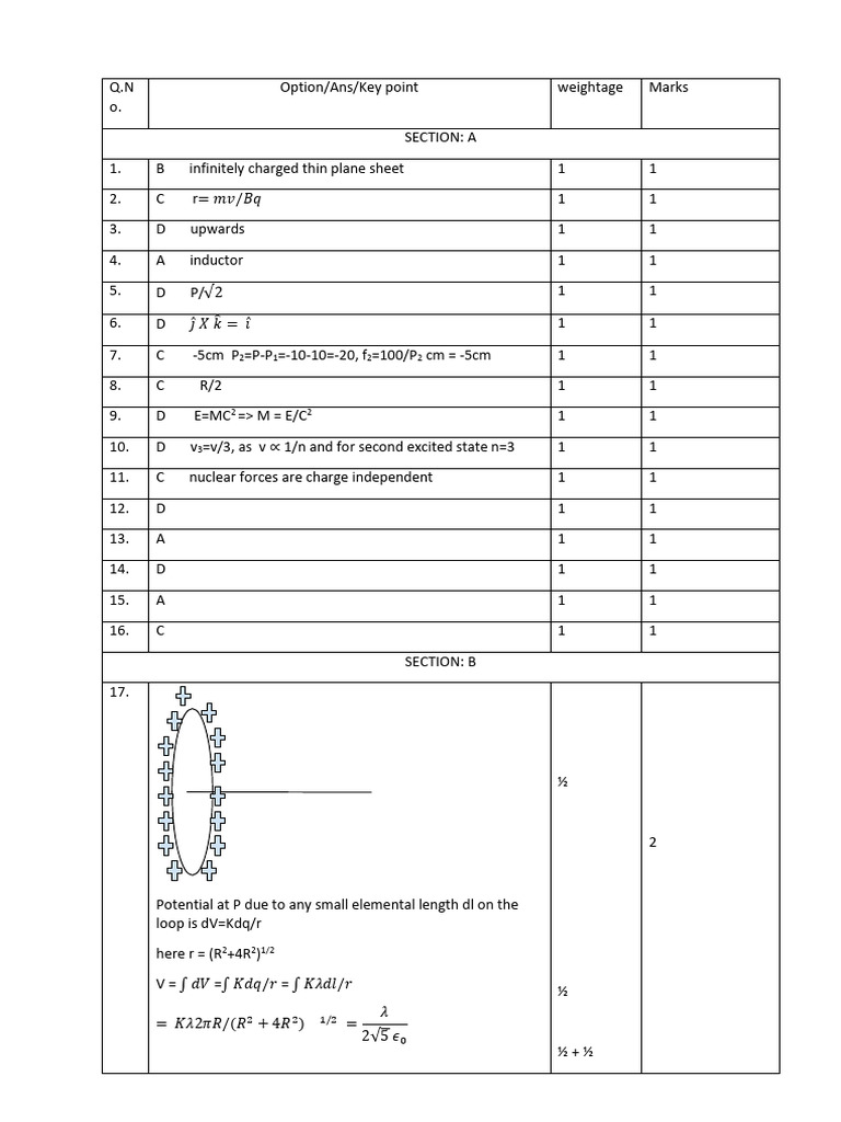 Physics Exam Questions and Answers | PDF | Diffraction | Atomic Nucleus