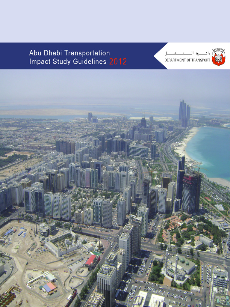 Abu Dhabi Transportation Impact Guidelines | PDF | Traffic | Land Transport