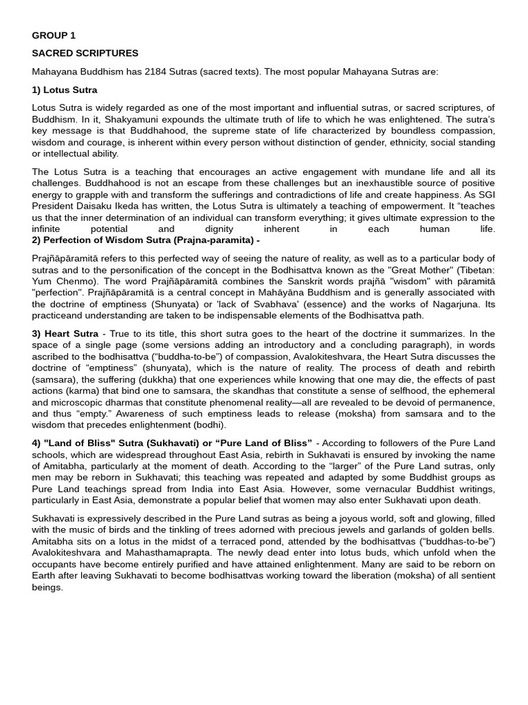 Mahayana Buddhism SCRIPTURES TO ISSUES | PDF | Bodhisattva | Tibetan ...