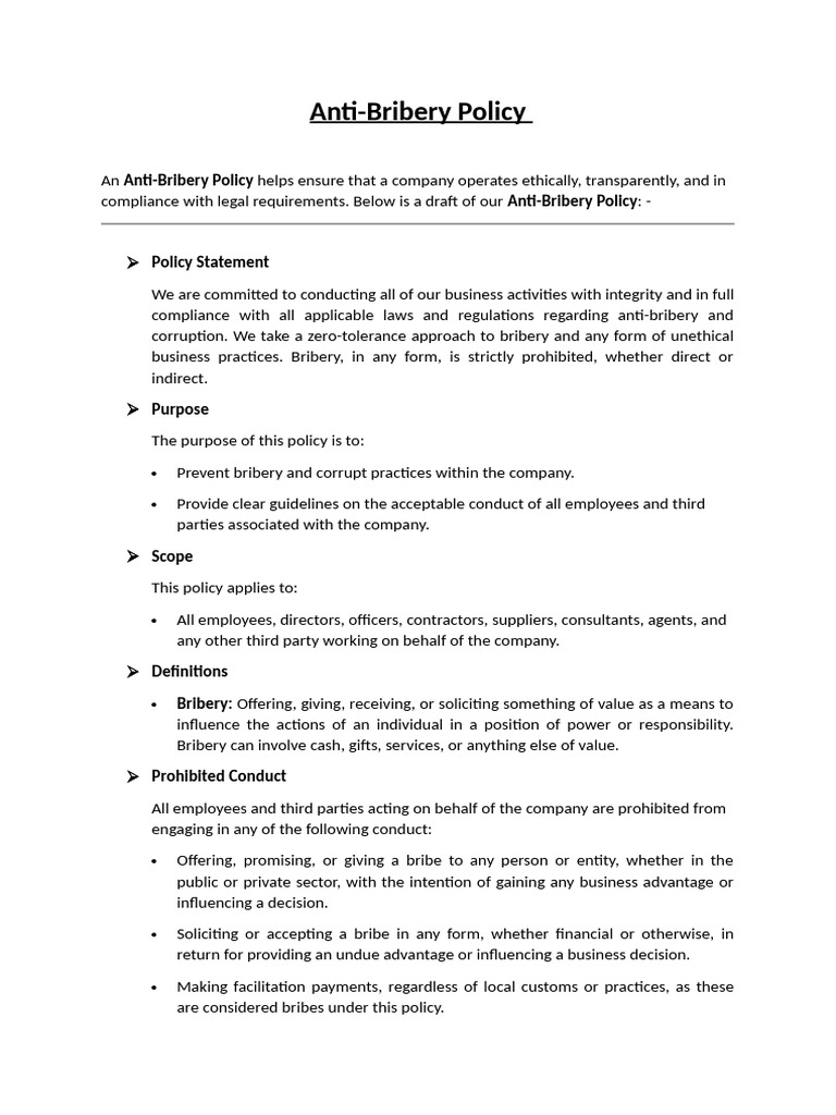 Anti bribe | PDF | Bribery | Justice