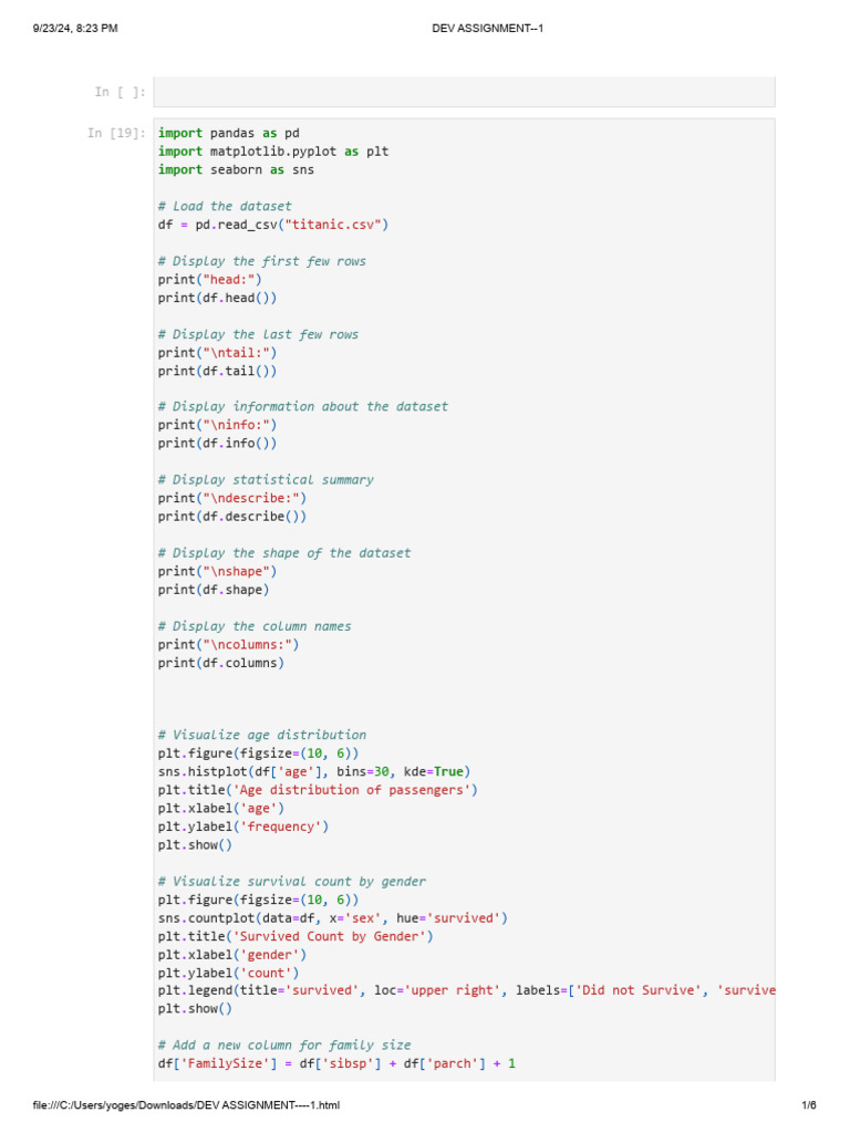 Data Analysis Application Examples