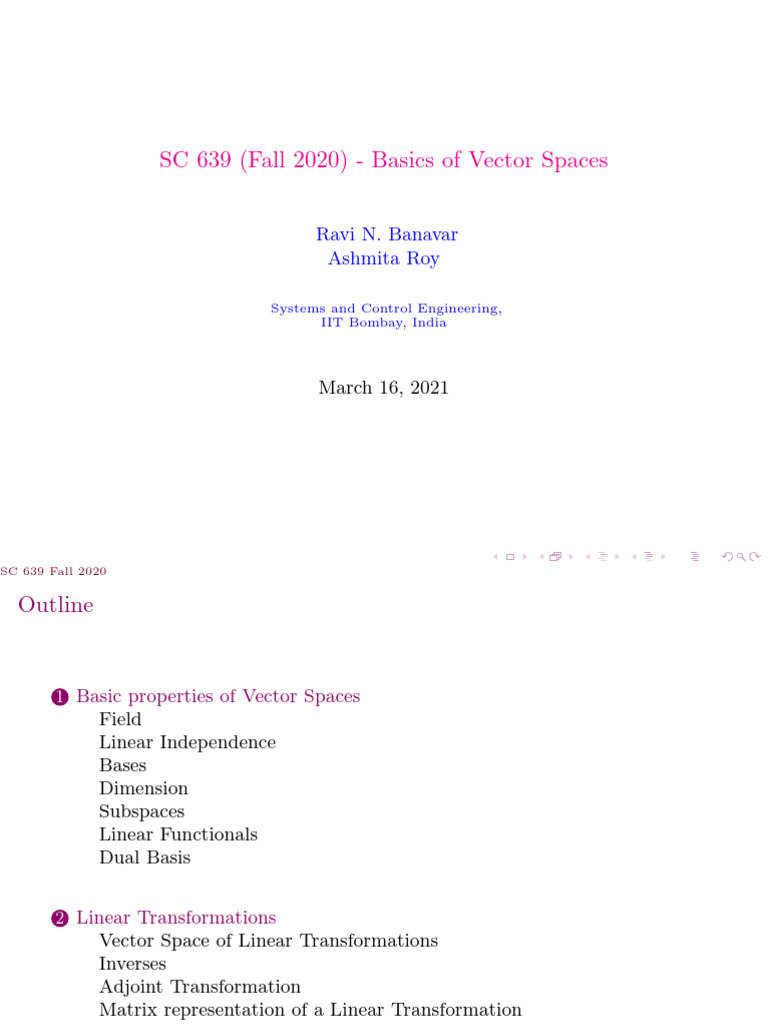 Dual Basis in Vector Spaces | PDF | Vector Space | Basis (Linear Algebra)